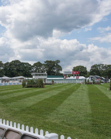 Photo of a sponsored stage at The New Forest Show.