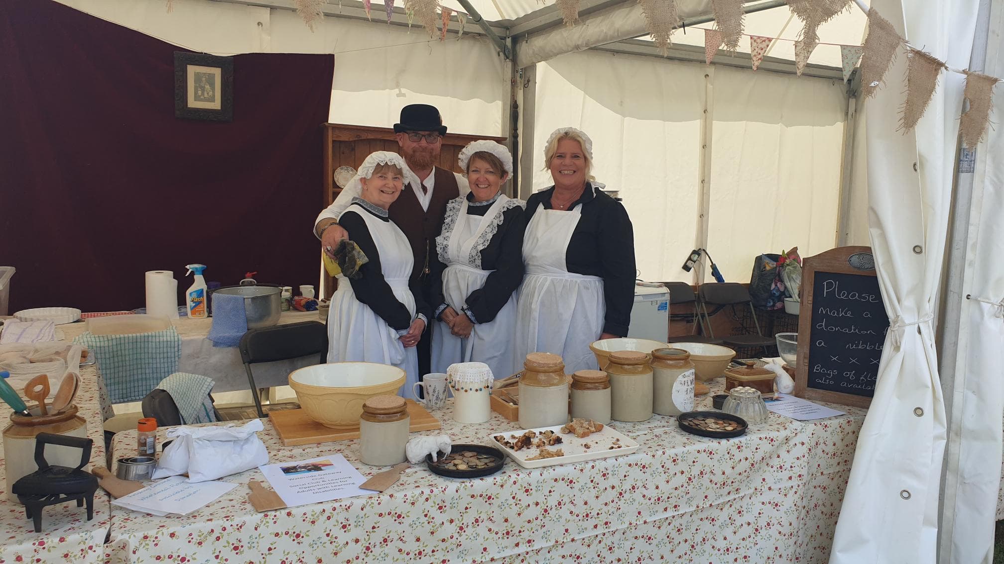 Traditional Baking in the old time farming section