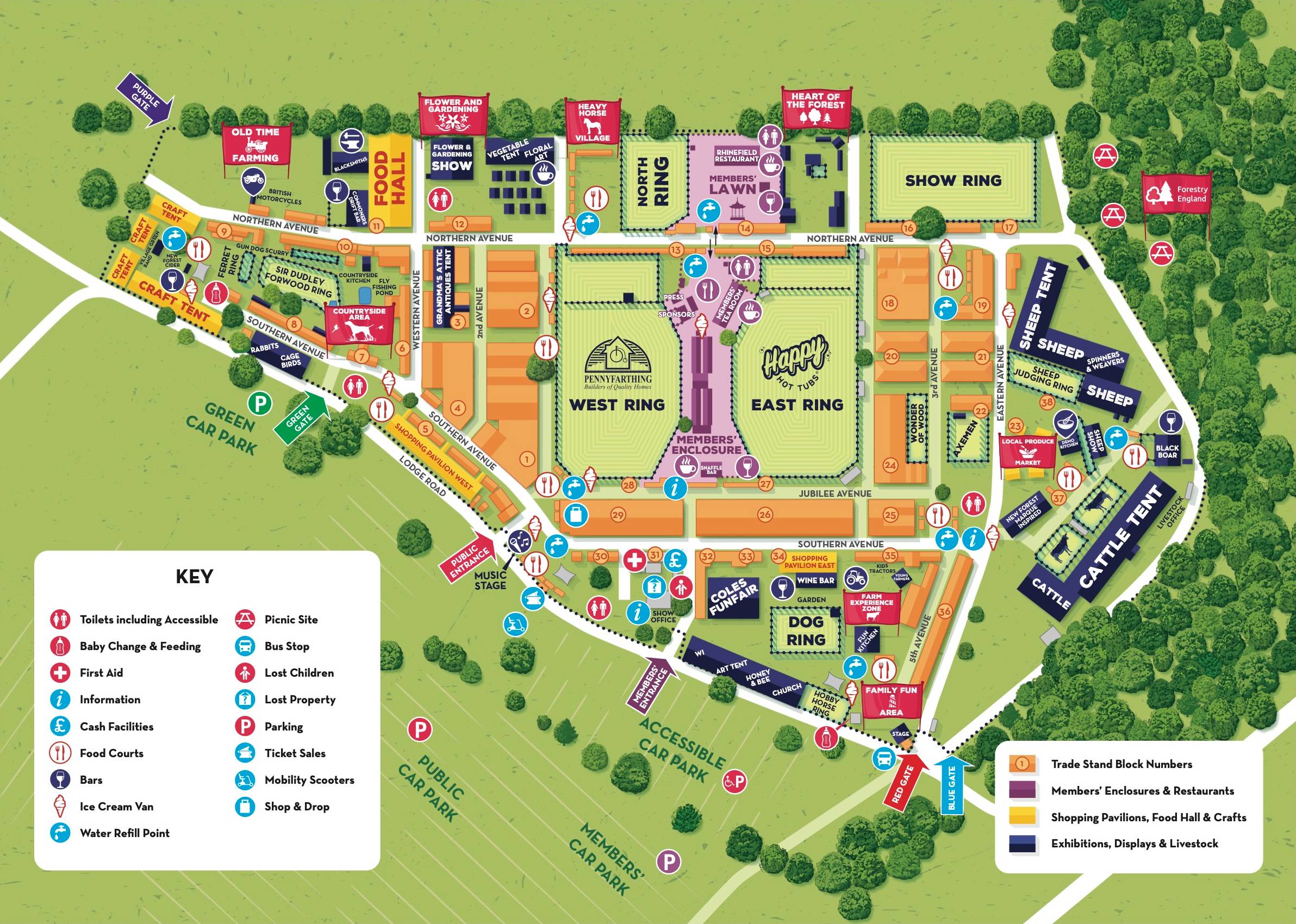 New Forest Show Interactive Map