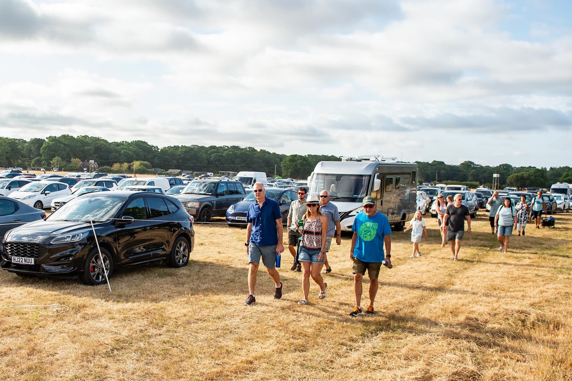 Arriving at the New Forest Show